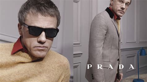 christoph waltz prada runway|Prada modeling.